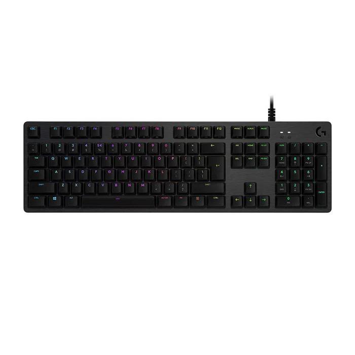 Logitech G512 Carbon RGB Mechanical Gaming Keyboard, GX Blue Switch - لوحة مفاتيح